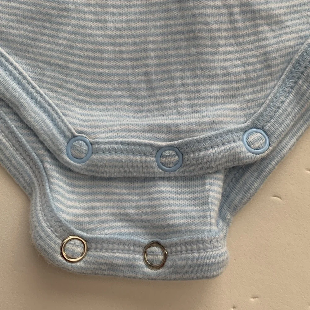 Miniwear Blue 'My First Easter' Baby Onesie
